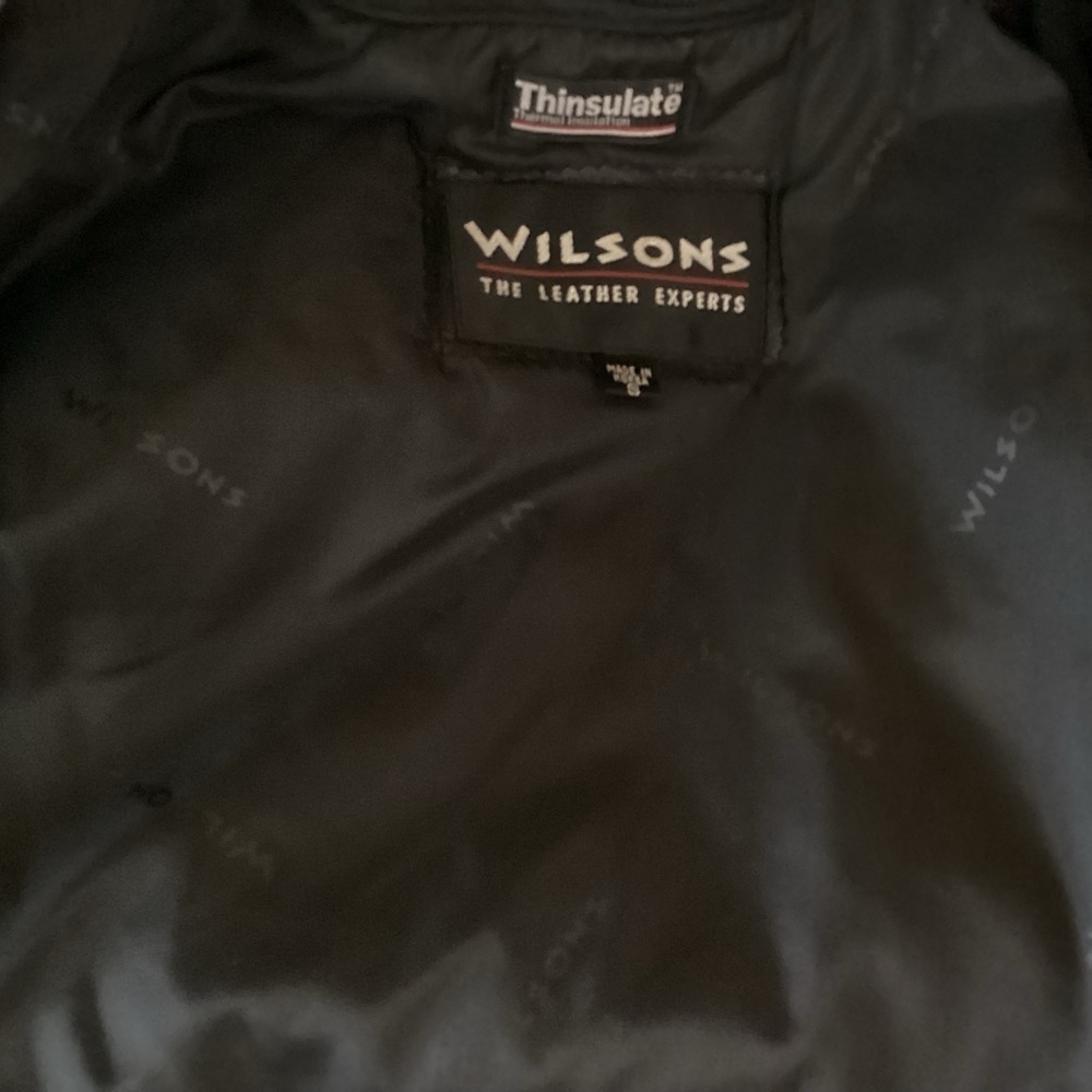 Vintage Wilson’s Women’s Leather Coat With Suede Paisley Design Sz S - Picture 15 of 15